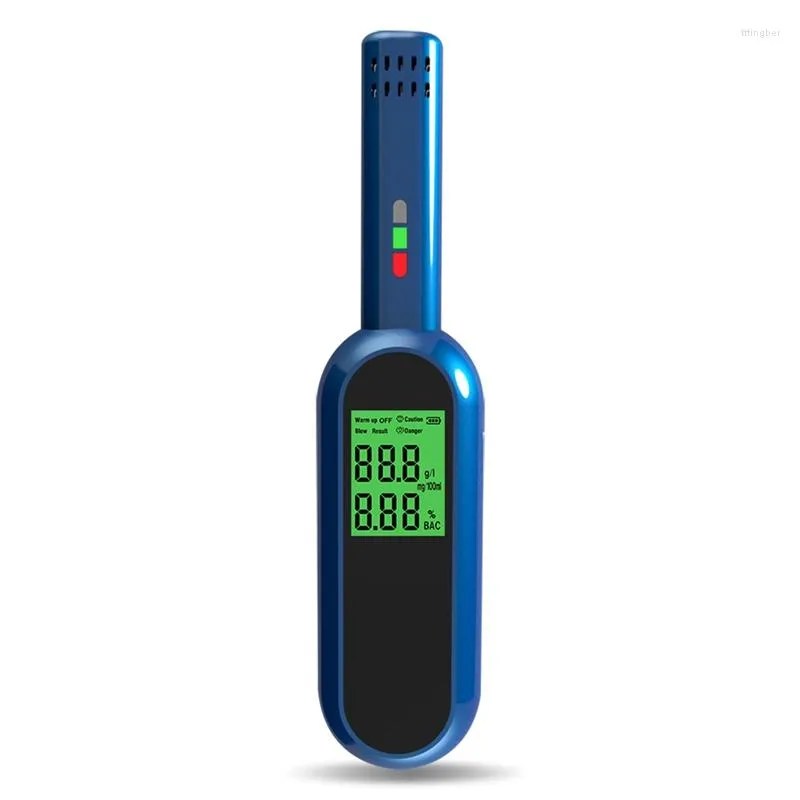 Alcohol Tester Test rapido Etilometro Alta precisione Digital Alcoholmetro Rilevatore di gas ricaricabile Batteria incorporata