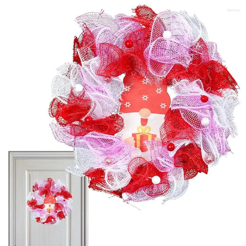 装飾花の正面玄関バレンタインデーリース人工花飾り花輪壁ぶら下がっているロマンチックな牡丹の装飾