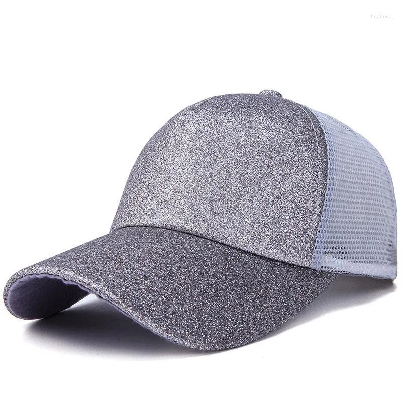 Bollmössor glitter baseball cap kvinnor hatt bomulls rörig bulle sommar snapback pappa hattar flickor hiphop