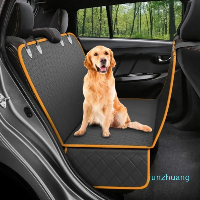 Designer -Carrier Dog Car Seat Cover 100% waterdicht Pet Dog Carriers Reismat Hangmat voor kleine middelgrote grote honden Auto Achterbank Veiligheidskussen