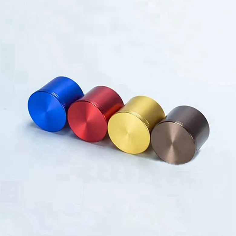 Latest Colorful Mini Smoking Aluminium Alloy Jar Tank Portable Dry Herb Tobacco Spice Miller Stash Case Storage Box Seal Container Grinder Cigarette Holder