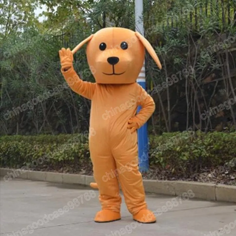 Costume de mascotte de chien brun Performance robe de Festival de carnaval de haute qualité Halloween noël unisexe tenue de publicité extérieure