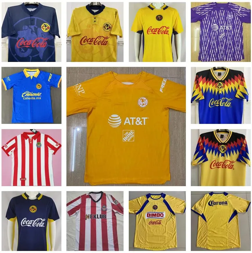 2004 2005 2006 98/99 Retro Club America 축구 유니폼 1995 1996 04 05 06 C.BLANCO 빈티지 클래식 축구 셔츠