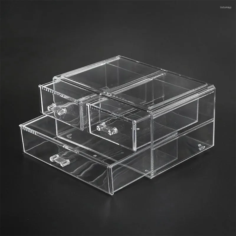 Storage Boxes Cosmetic Box Organization Container Tabletop Makeup Drawer Case