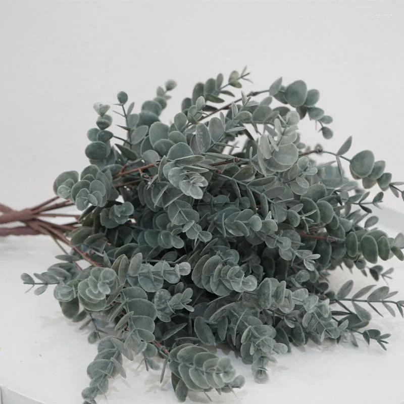 Декоративные цветы скандинавские in in eucalyptus bouquet fake plants для свадебного украшения пластиковый цветочный цветок Artificeelle Рождественский декор дома