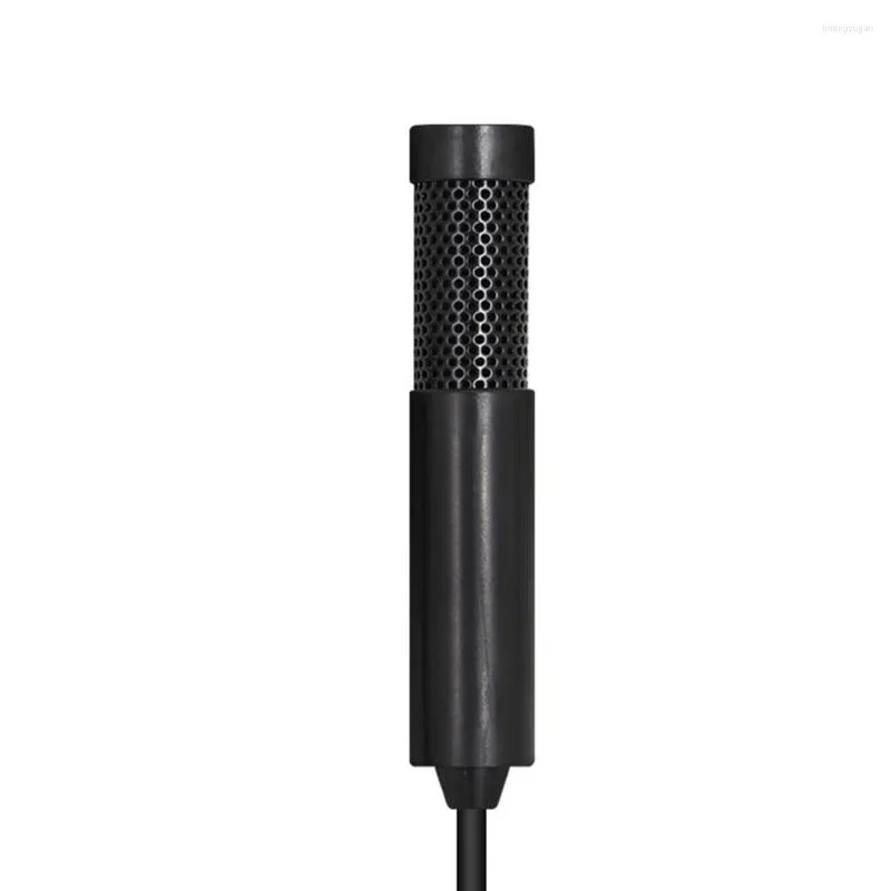 Microfones USB Condenser Stereo Plug Microphone Portable Mini Laptop Computer Studio Audio Voice Recording Mic