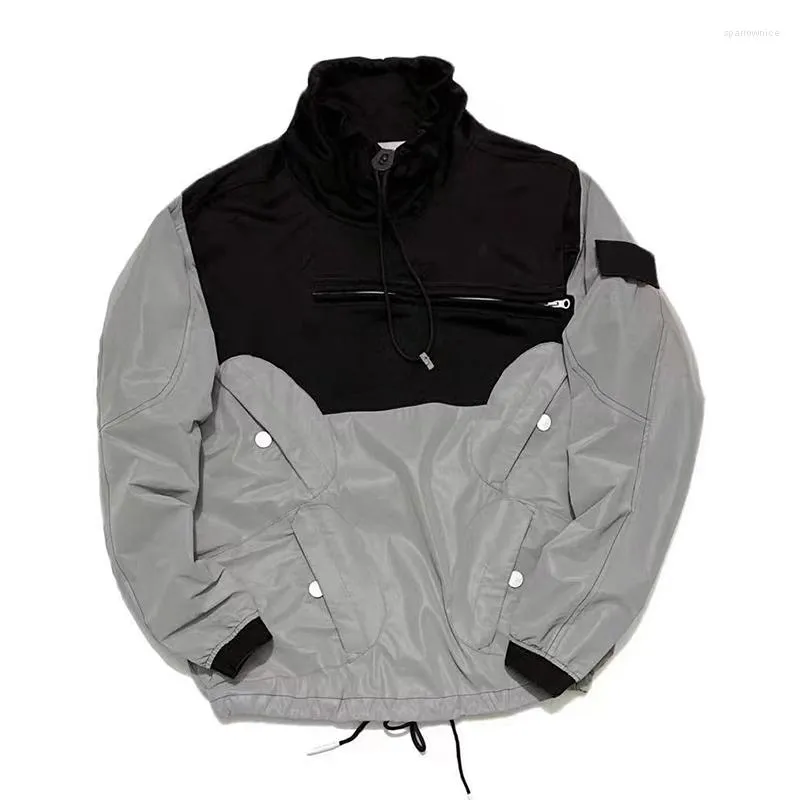 Jaqueta high windbreaker reflective hotsell