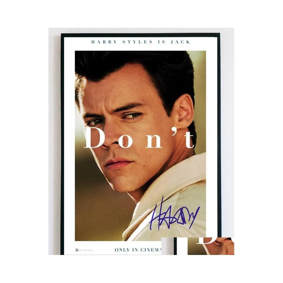 Paintings Styles Dont Worry Darling Movie Signed Art Film Print Silk Poster Home Wall Decor 60X90Cm Drop Delivery Garden Arts Crafts Ot8Qz