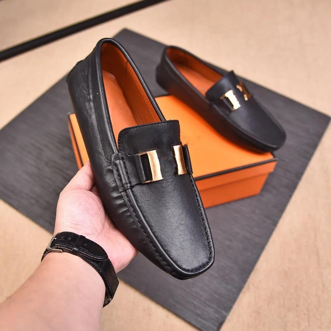 High Quality Designer Men's Loafers shoes Genuine Leather Luxurious Dress Shoes Waterproof Plus Size Loafers Moccasins Comfy Driving Shoes Men