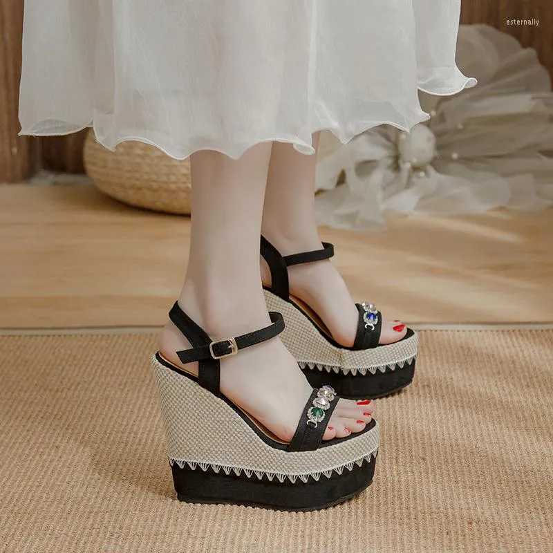Scarpe Eleganti 32 39 Sandali Tacco Alto Donna Zeppa Piattaforma