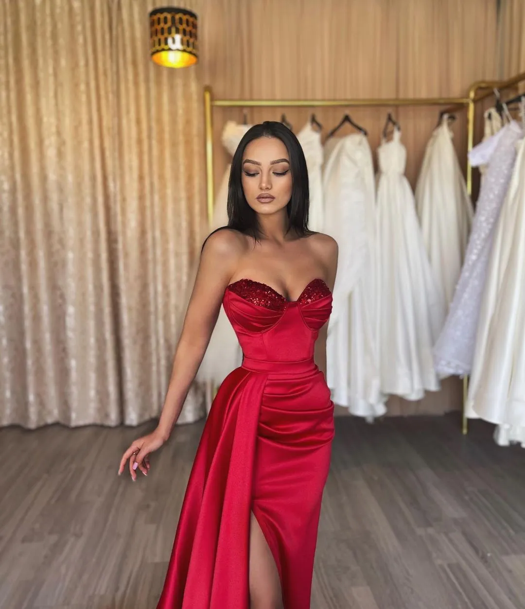 Thigh slit prom new arrivals dress
