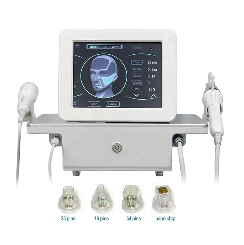 RF Face Lifting Systems Microneedle Freckles Removal Micro Needling Scars Removal Gold RF Microcristalline Care Beauty Machine