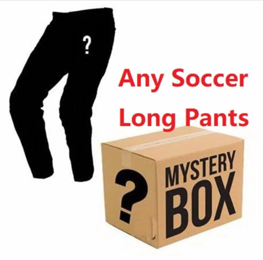 DHgate Mystery Box Pantalons longs de football Club ou équipes nationales Équipement d'entraînement maigre L'usine de gros Cadeaux surprises Kit de football mondial pour hommes en gros