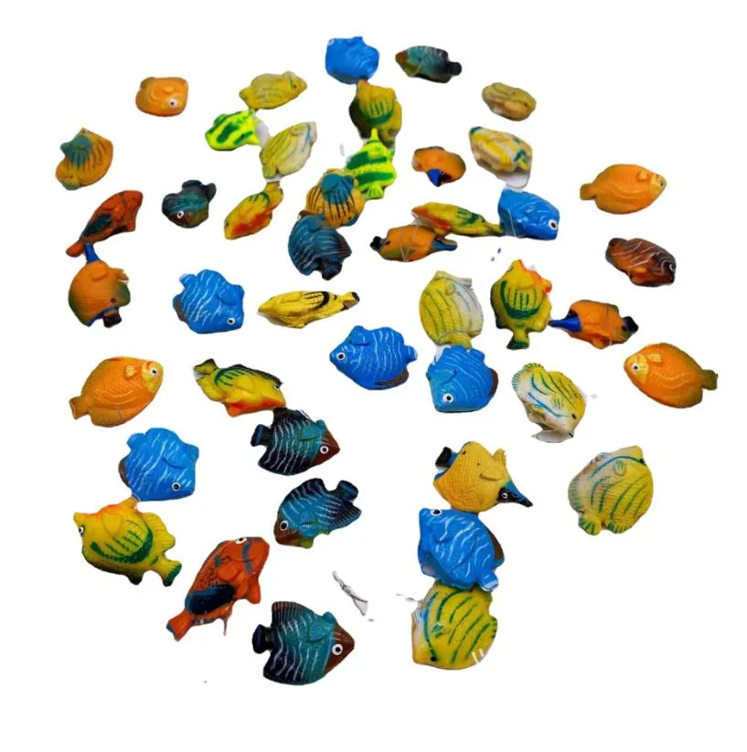 Floating Tropical Fish Water Fun Catching Toys for Summer Pool Party Favors Multicolor