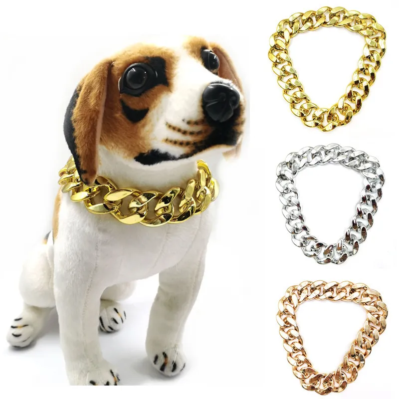 Bulk Super Thick Plastic Dog Neck Chain With Gold Chain Hip Hop Pet Necklaces For Large And Medium Sized Pets From Yting 1.15 DHgate.Com