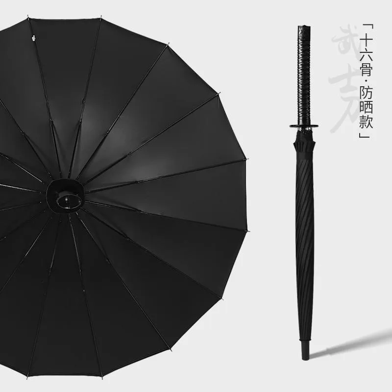Umbrellas Jewerly Umbrella 음료 장식 손잡이 검은 바람에 강한 강한 큰 안뜰 파라 가스 카타나 bg50us