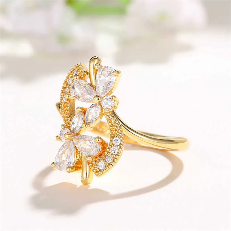 Designer gold ring for girl 2025