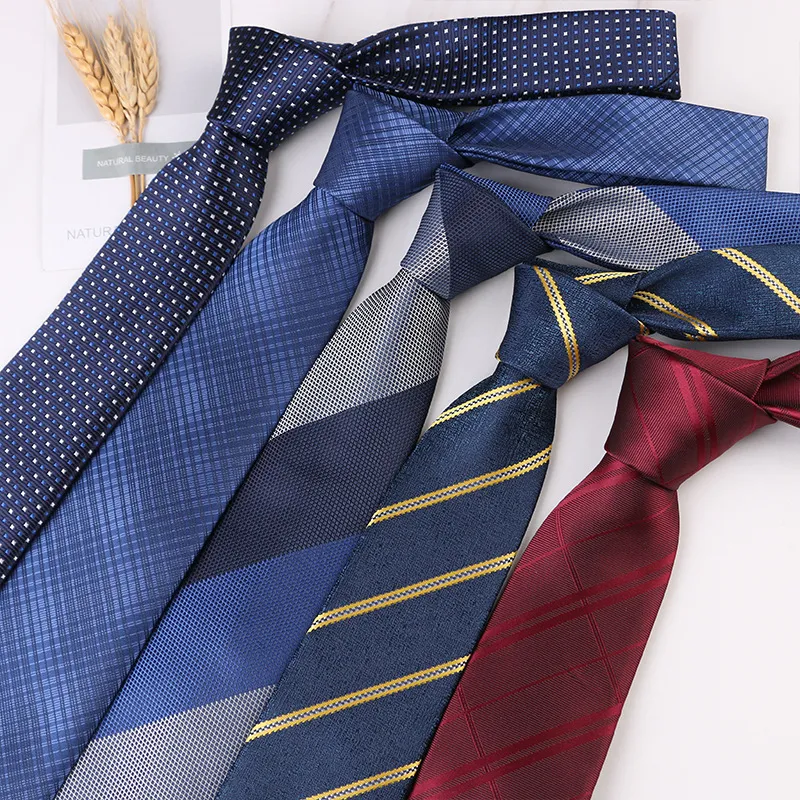 Männer Krawatten Luxus Seide Casual Business 7 cm Hand Jacquard Gestreifte Krawatte Herren Party Hochzeit Arbeitsplatz Krawatten Männlich geschenk