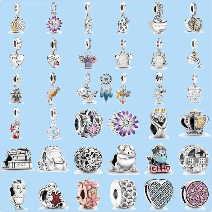 925 Charm-Perlen-Zubehör für Pandora-Charms-Schmuck Großhandel Frühlingskollektion Vorschau Anhänger