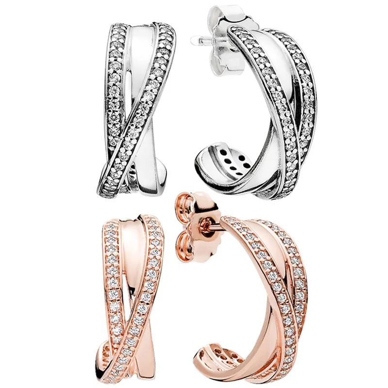 Pandora sparkling earring hook hot sale