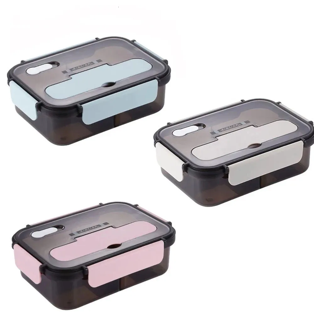 Bento -dozen draagbare lunchbox Student Travel Microgolf Verwarming Voedsel Container Plastic Bento Box Lunch Tas voor vrouwen Kinderen Koeler Thermal Bag 230515