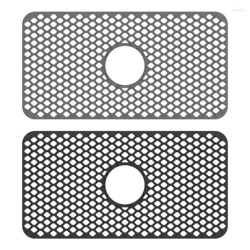 Tapis de table protecteur d'évier en silicone vaisselle de cuisine tapis de fond drainant grille résistante à la chaleur vaisselle coussin de séchage Gadgets