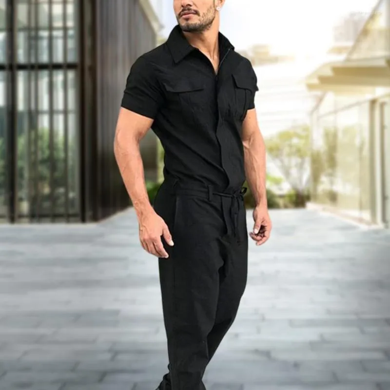 Men jumpsuit short 2025