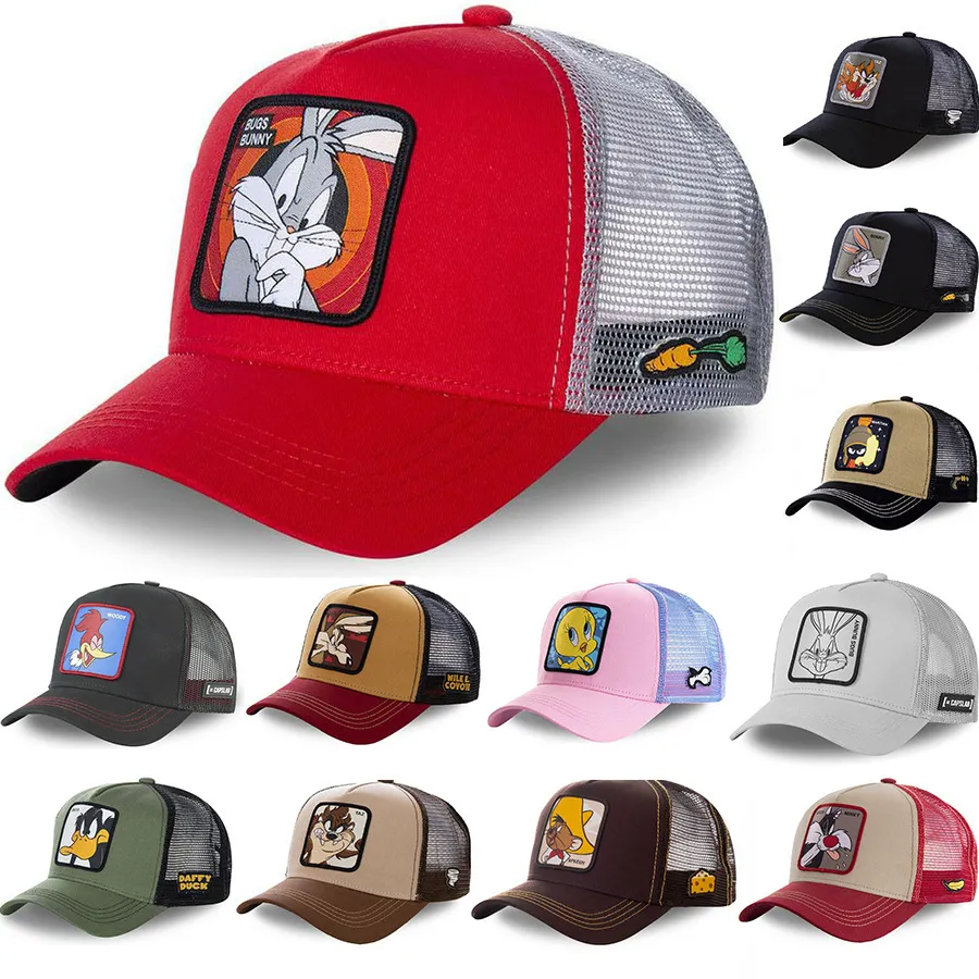 Filmy Cartoon Baseball Cap Duck Rabbit Hafdery Designer Summer Hip Hop Caps