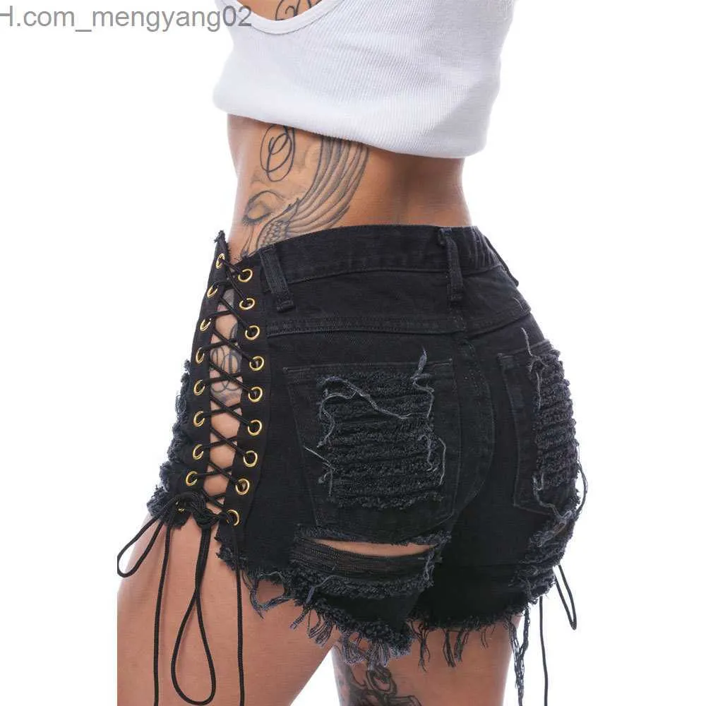 Black ripped booty shorts shop