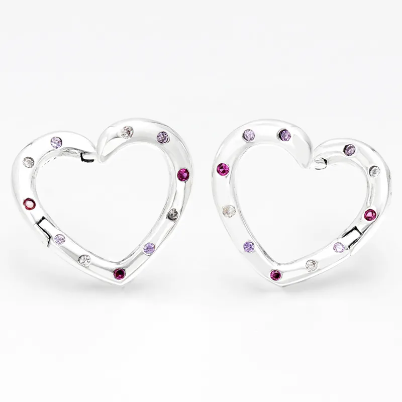 Pandora hearts of love hoop earrings online