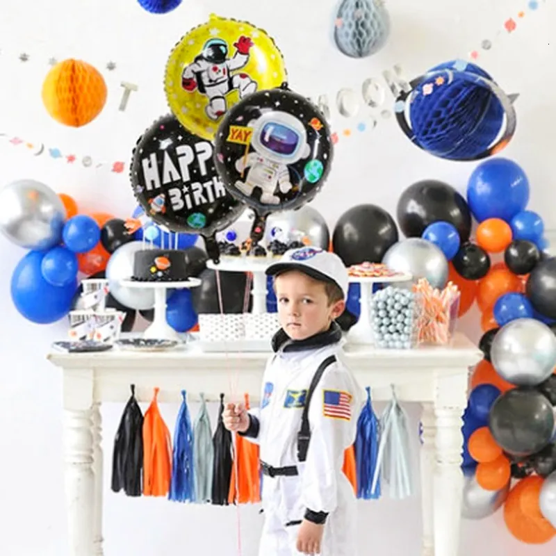 Galaxy Birthday Supplies 73-Piece Outer Space Party Decorations - Solar ...