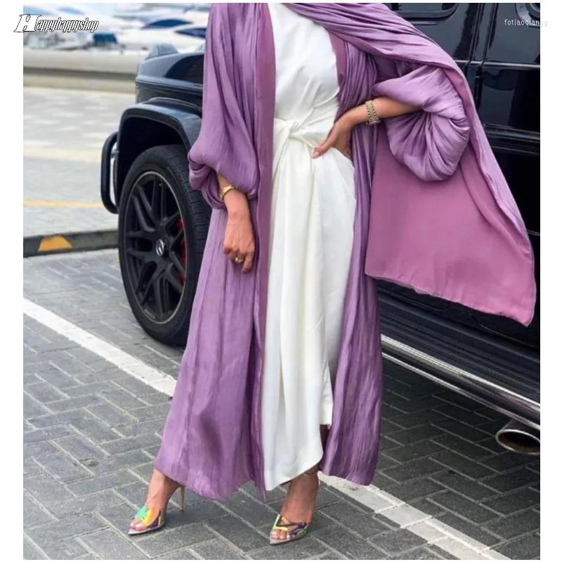 Этническая одежда кимоно с длинным рукавом кардиганское пальто Дубай Платье Мусульманское Исламское джилбаб Абайя Кафтана для белк -хала