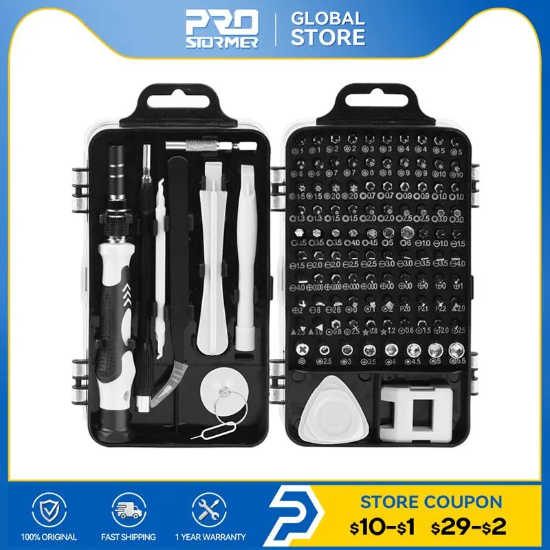 Schroevendraaiers 115 in 1 schroevendraaierset Torx Hex Precisieschroevendraaier Multifunctionele reparatiehandgereedschap Computertelefoonreparatietools PROSTORMER