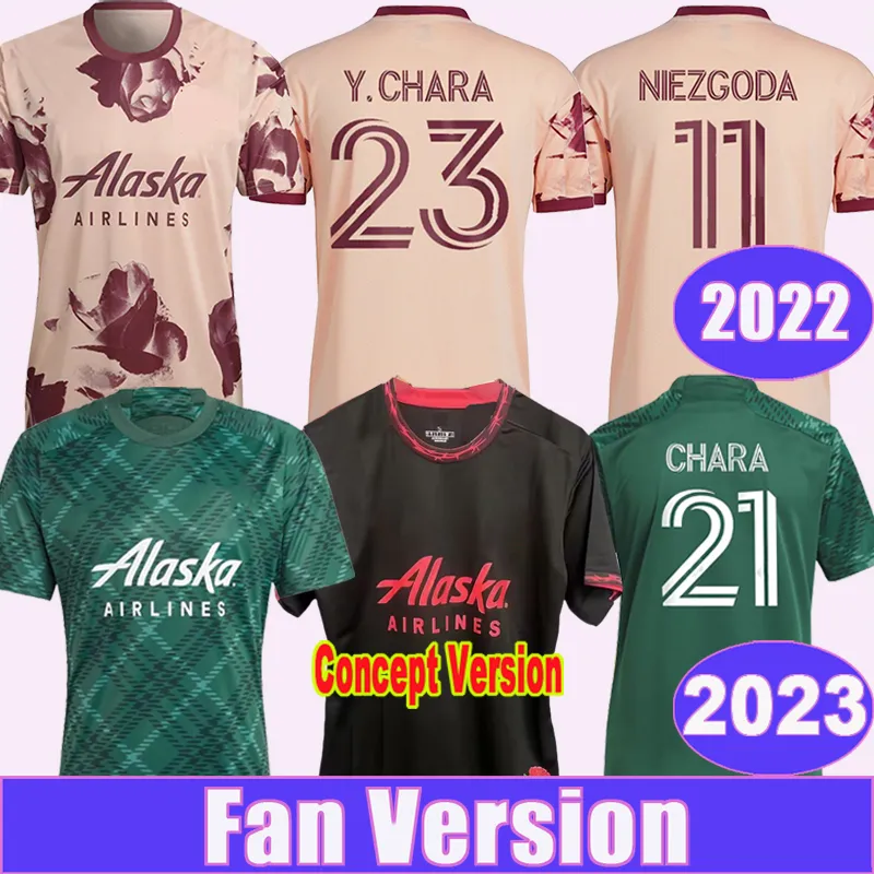 2023 Portland Timbers Mens Soccer Jerseys 22 23 Bravo Mora Blanco Niezgoda chara