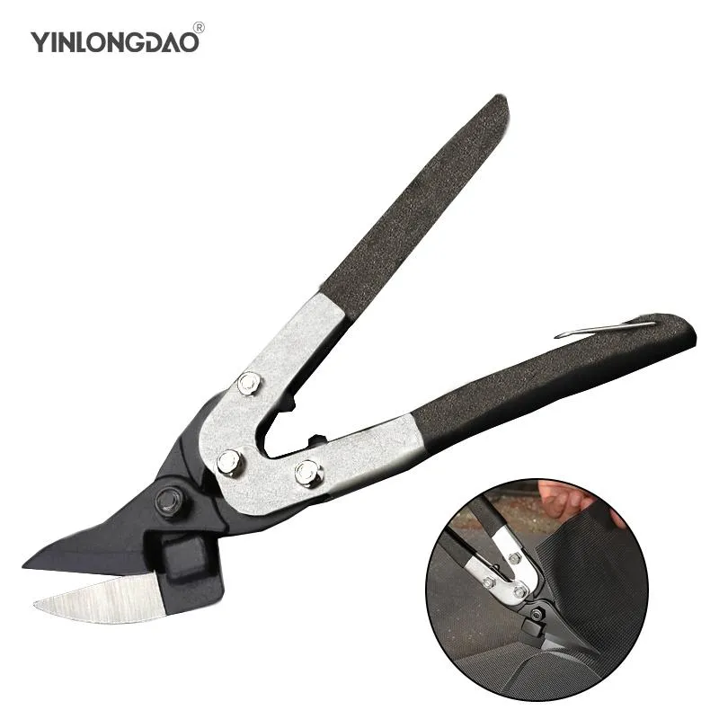 Schaar 45 ° Metallplåtskjuvning Multifunktionella tennvikar Staka SHEARS BENT BLADE CUTER Hushållens handskärningsverktygsax