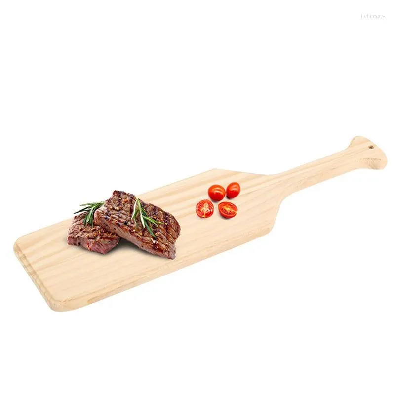 Plateau de Service Avec Poignées, Plateau Rectangulaire en Bambou Facile à  Nettoyer Grand Plateau Repas Plateau Petit Dejeuner Plateau en Bois Plateau