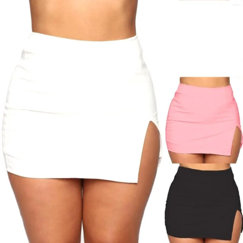 Thigh split mini skirt new arrivals