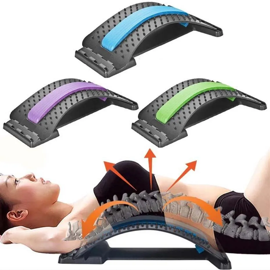 Accessories Back Massager Stretcher Fitness Stretch Equipment Lumbar Support Relaxation Mate Spinal Pain Relieve Chiropractor Mess189Q