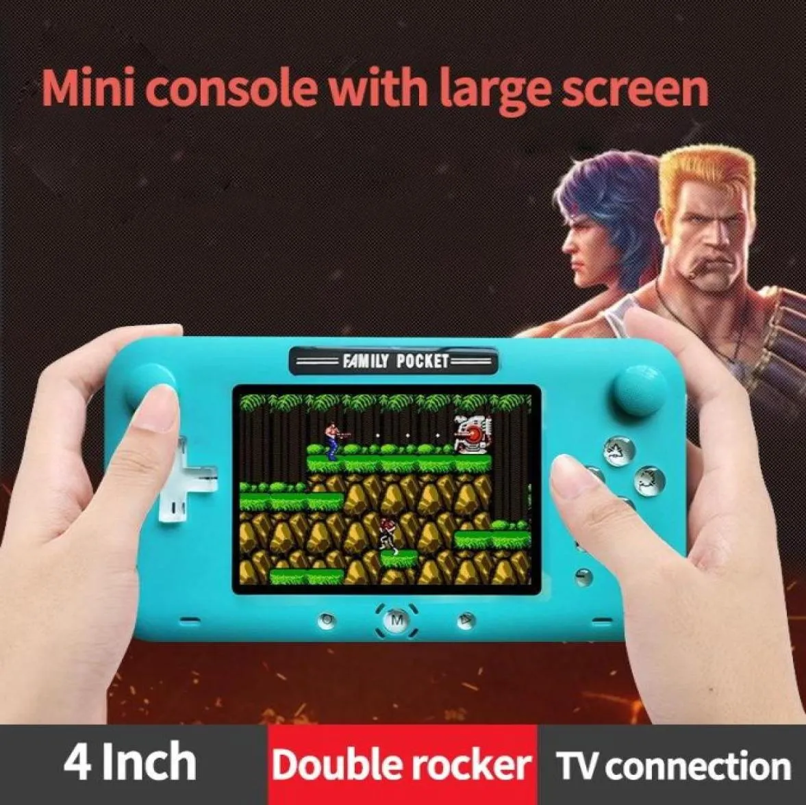 Mini Retro Handheld Game Console RS52 NES HD Portable BuiltIn Player