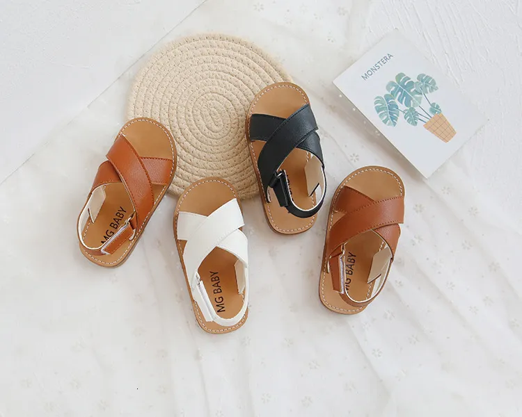 Soft Leather Sandals For Kids Simple Style Unisex Infant Beach Sandals For Toddlers Boys And Girls Casual Sport Sandal In Sizes 21 30 230515 From Kong06 9.25 DHgate.Com