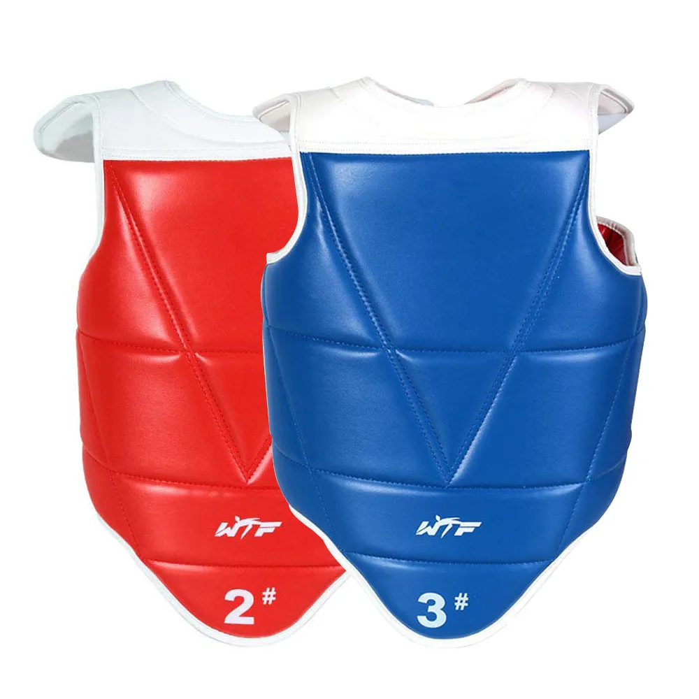 Reversible PU Leather Chest Guard For Taekwondo MMA And Karate