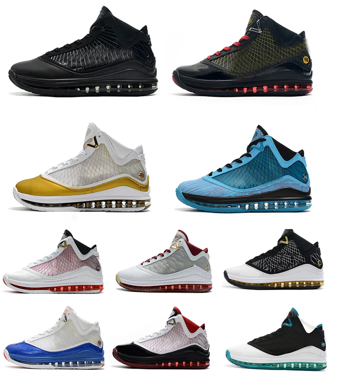 2023 LeBrons 7 7S XIX Basketball Shoes Hook Space Jam Dutch Blue