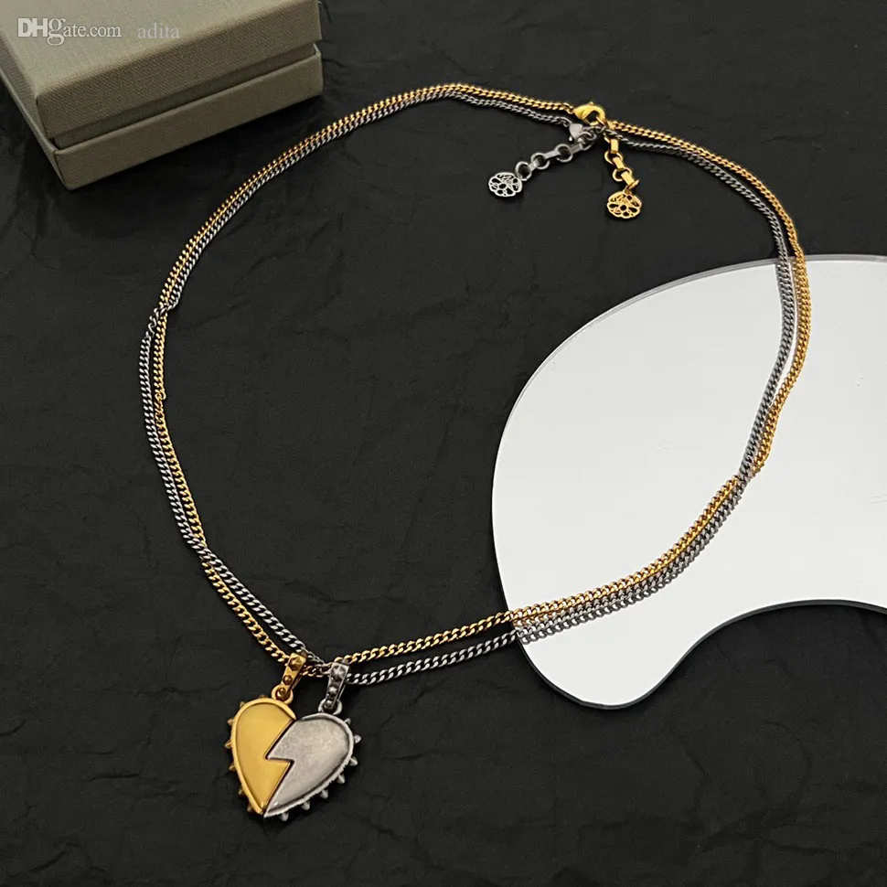 MQ Necklace Skull Designer för Woman Highest Counter Advanced Materials for Man 5A T0p Gold Plated 18K Premium Gift European Size Fashion Luxury Jewelry With Box 004