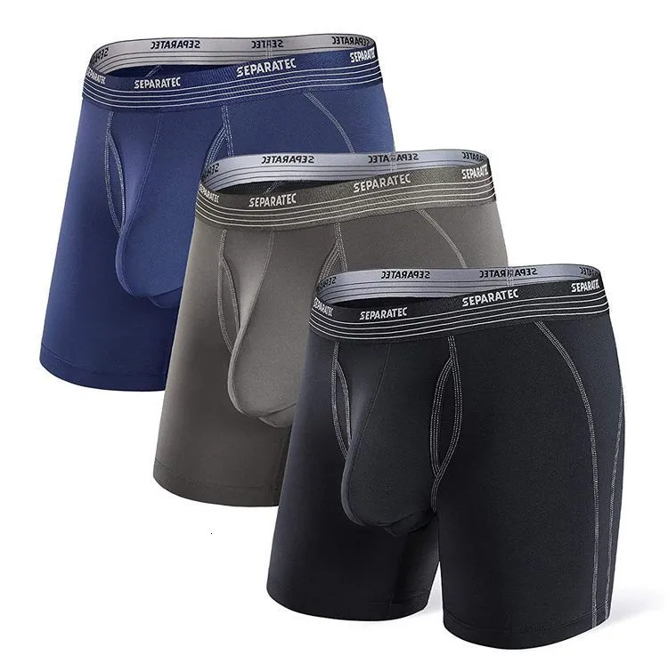 Breathable Dual Pouch Boxer Compression Boxer Briefs For Men Lightweight,  Quick Dry, And Ideal For Sports Set Of 3 Underwear With Long Legs Model  230515 From Kong04, $38.06