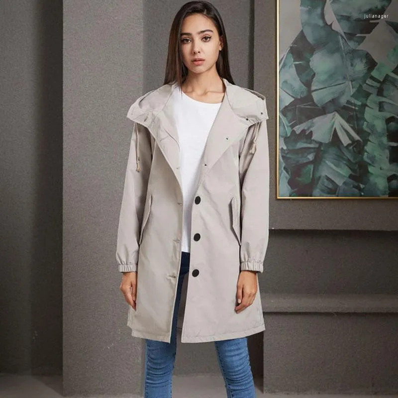 Women's hooded trench coat uk shop
