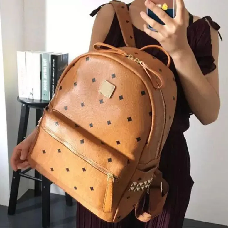 Fancy leather backpack sales