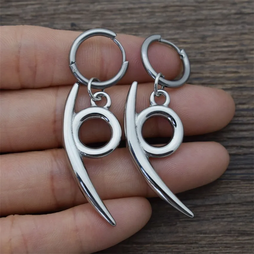Stainless Steel Ninja Orochimaru Dangle Chandelier Hoop Earrings Perfect Cosplay Accessories For Women And Men 230515 From Lian05 11.85 DHgate.Com