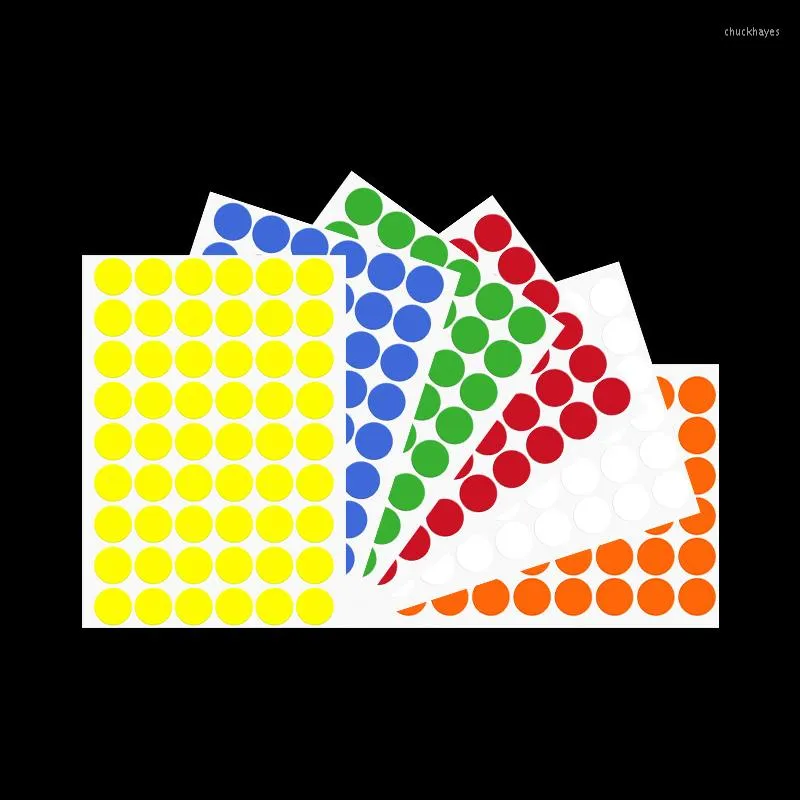 Hediye Sarması Renkli Dot Etiket Sticker Kendi kendine yapışan A4 Yazıcı Kağıt Yuvarlak Lazer Mürekkep Jet Kozmetik Dijital Boş Sınıflandırma İşareti