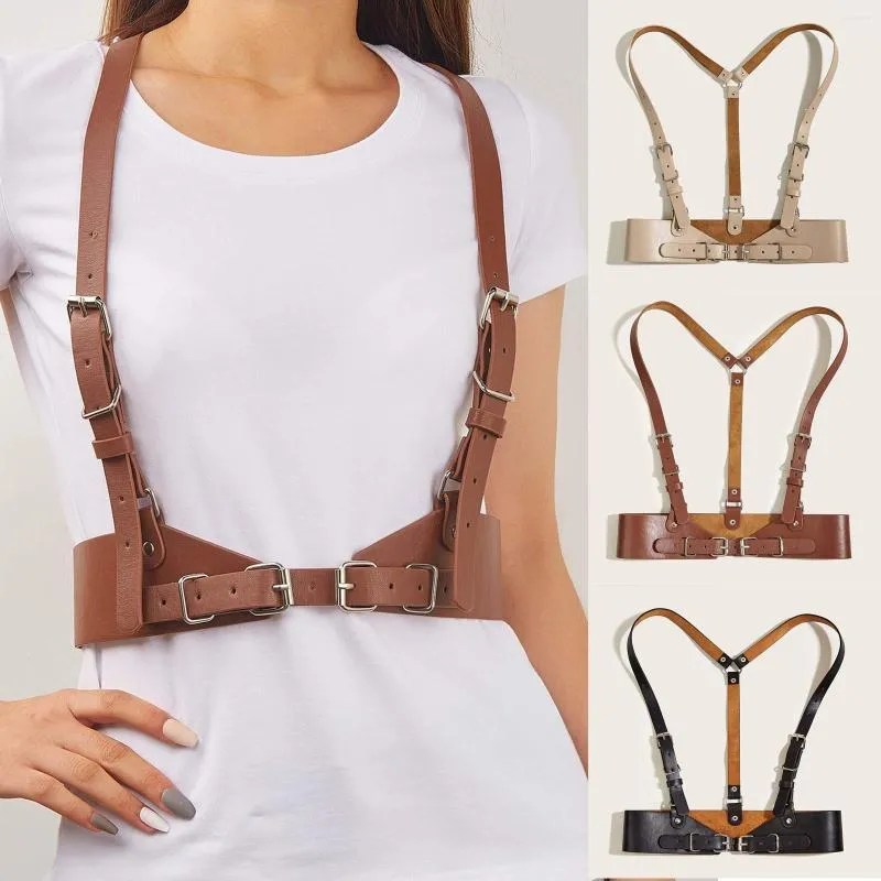 BDSM Women Waist Shaping Belt PU Leather Corset Harness Girdle