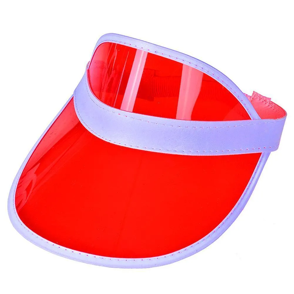 Neon Wide Brim Sun Visor Hat For Golf Parties And Sports Unisex